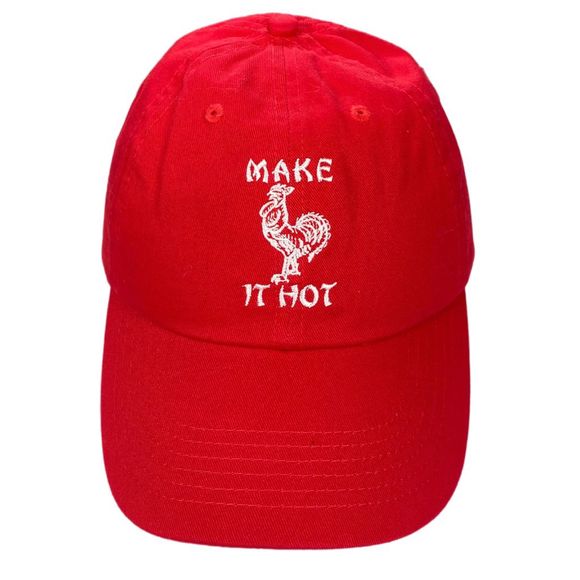 Petals & Peacocks x Zumiez Sriracha Make It Hot Baseball Hat - One Size - Picture 6 of 9